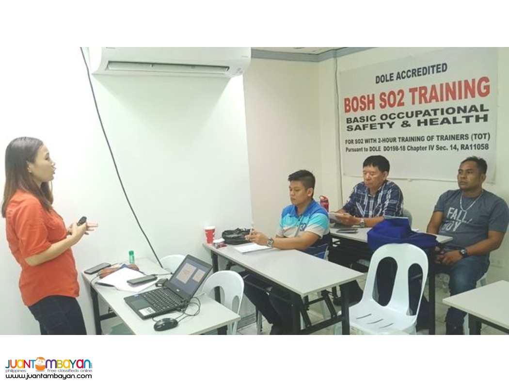 SO3 Training Safety Officer 3 Training jHA DOLE SO2 SO1 Training