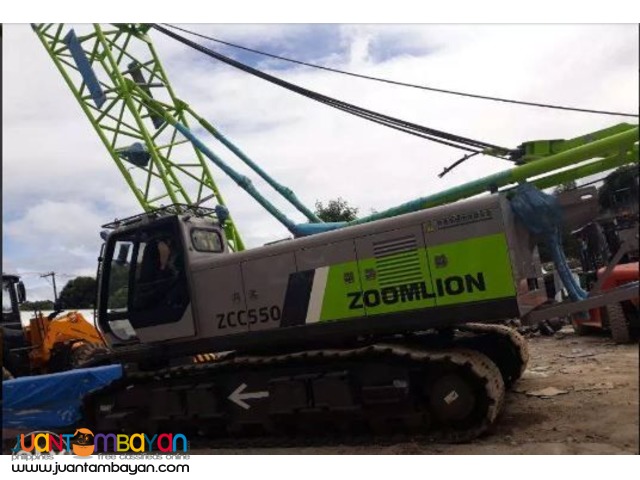 ZCC550 zoomlion 55 tons LATTICE CRAWLER CRANE