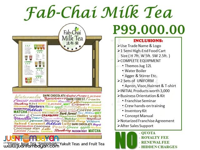 FAB CHAI MILKTEA FRANCHISE!