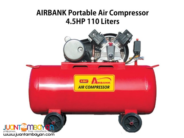 Portable Air Compressor 4.5HP 110Liters