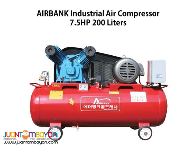 Industrial Air Compressor 7.5HP 200Liters