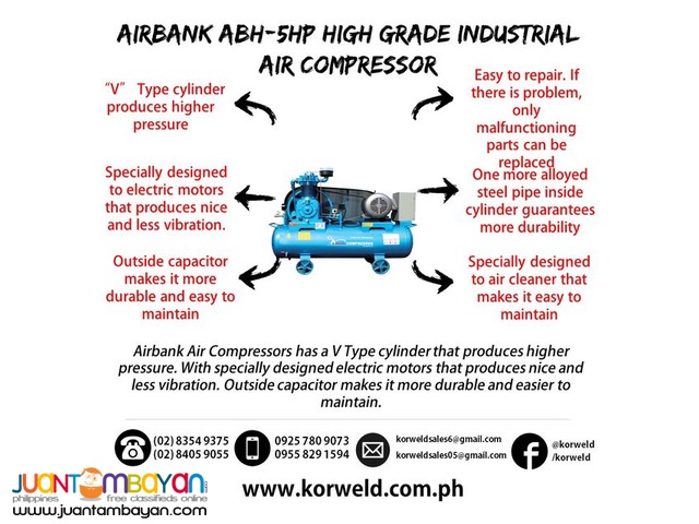 High-grade Industrial Air Compressor 5HP 150Liters