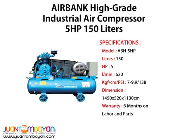 High-grade Industrial Air Compressor 5HP 150Liters