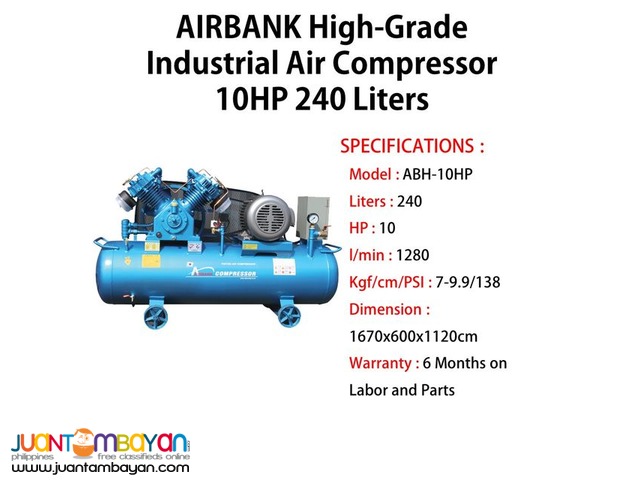 High-grade Industrial Air Compressor 10HP 240Liters