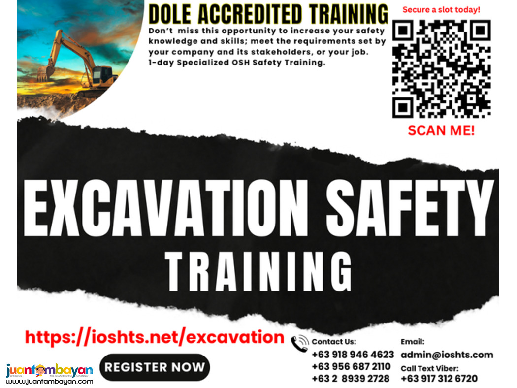 Excavation Safety Training DOLE Accredited Construction Safety