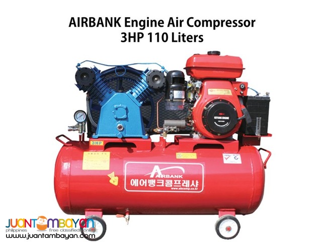  Engine Air Compressor 3HP 110Liters