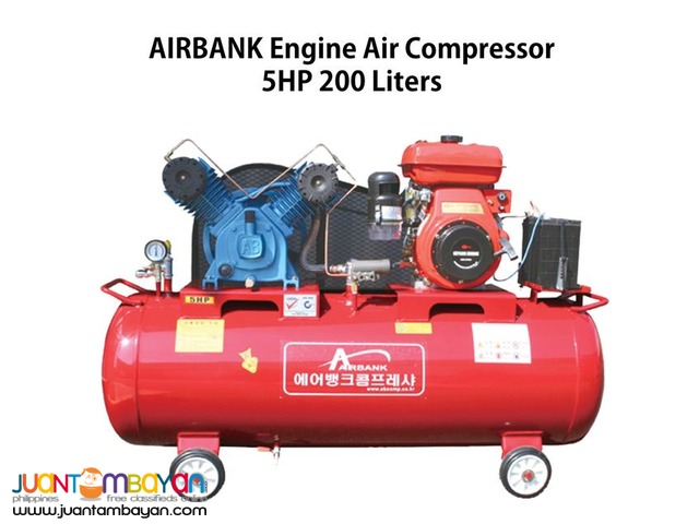 Engine Air Compressor 5HP 200Liters