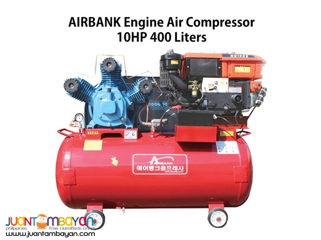 Engine Air Compressor 10HP 400Liters