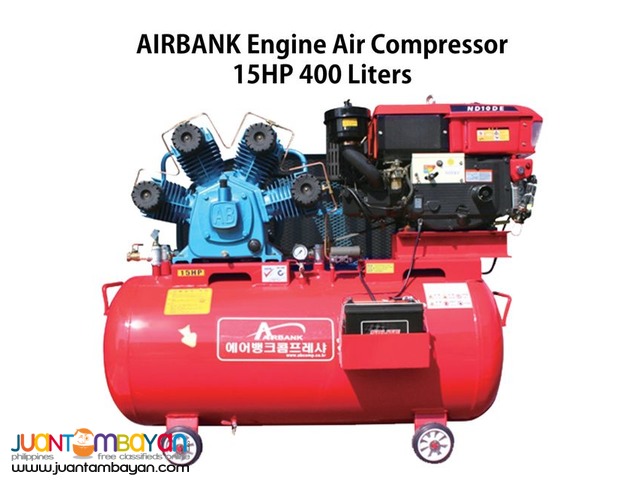 Engine Air Compressor 15HP 400Liters