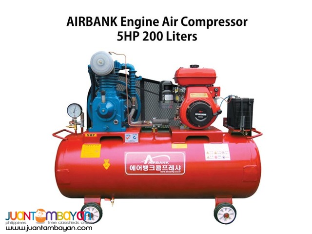 Engine Air Compressor 5HP 200Liters