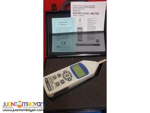 Sound Meter, Integrating Sound Level Meter, Class 1, Datalogger