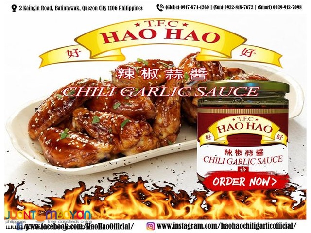 Hao Hao Chili Garlic Sauce on Teriyaki Chicken Wings