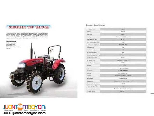 4×4 Agrimac Farm Tractor 45hp with rotovator attachment