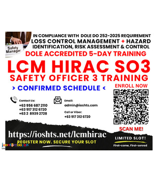 SO3 Training DOLE LCM HIRAC Safety Officer 3 DOLE Training Online