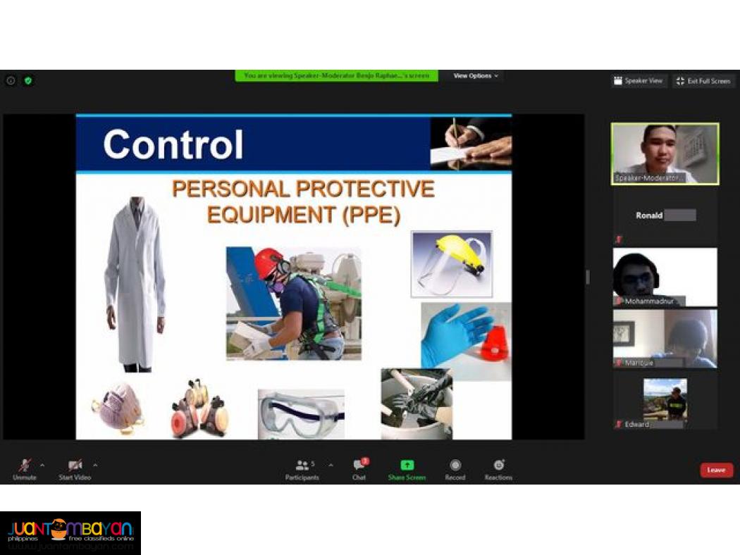 DOLE SO3 Safety Officer 3 Training LCM HIRAC Training Online