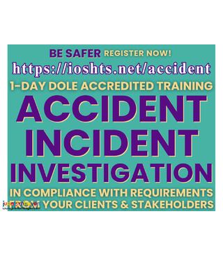DOLE Accredited Safety Officer Training on Accident Investigation
