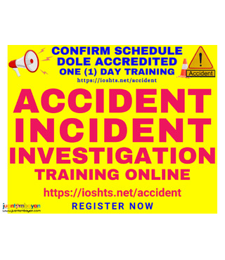 Online Accident Incident Investigation Training DOLE Accredited