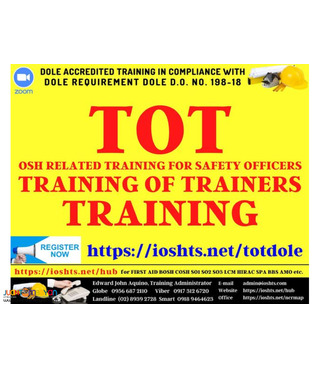 DOLE Online TOT Training for Safety Officer Training of Trainers