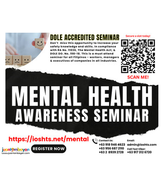Mental Health Awareness Seminar DOLE Compliance dOLE Accredited