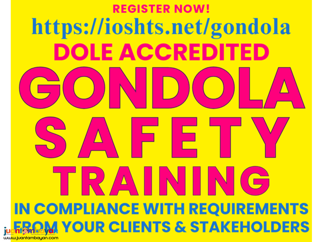 Gondola Safety Training Suspended Platform Training dOLE Accredited