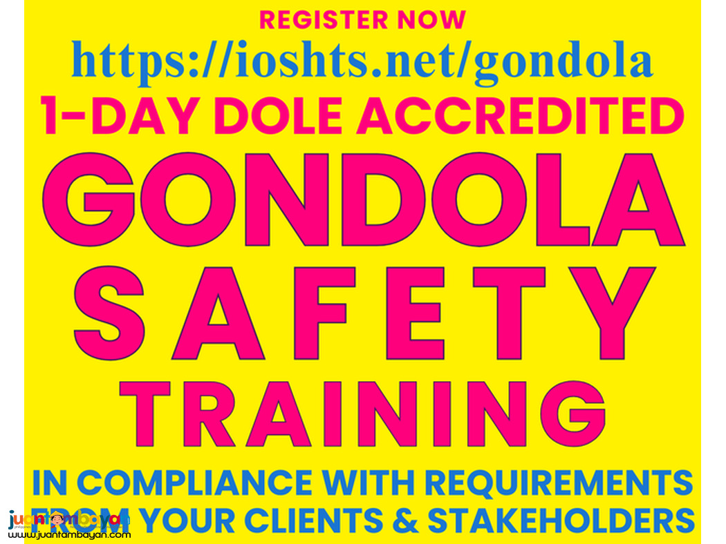 Gondola Safety Training Suspended Platform Training dOLE Accredited