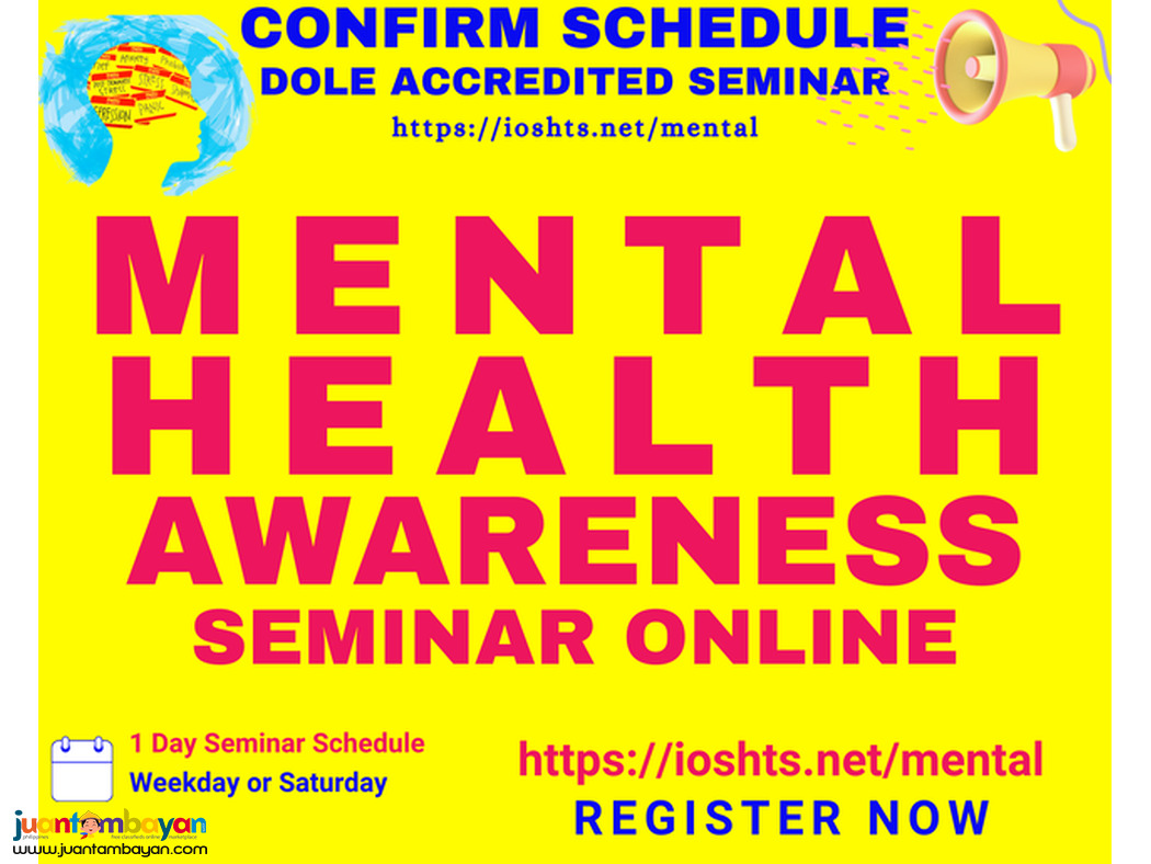 Online Mental Health Awareness Seminar DOLE Accredited Compliance