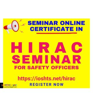 Online Refresher HIRAC Training for Safety Officers SO3 SO2