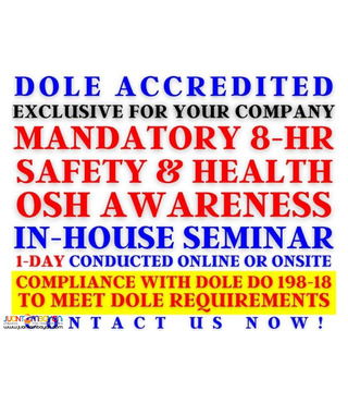 Inhouse Mandatory Safety Health Seminar DOLE Compliance Requirement