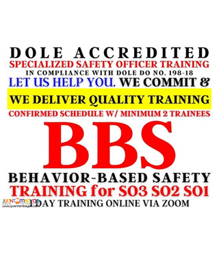 BBS Training safety Officer Training Behavior Based Safety DOLE