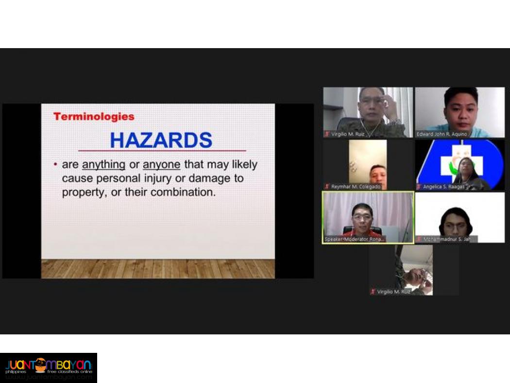 HIRAC Training DOLE Specialized OSH Training DOLE Safety Officer 3 SO2