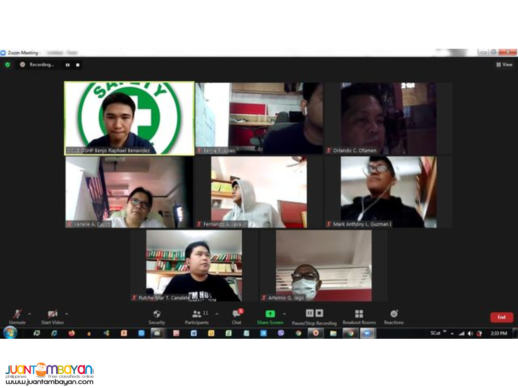 Online Fire Watcher Training DOLE Accredited Training Hot Works Safety