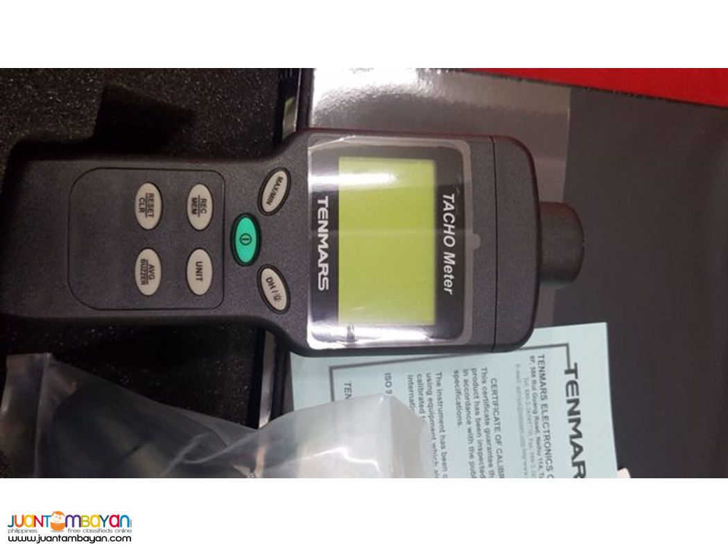 Tachometer, Datalogger, Laser Tachometer, Hand Tachometer, Tenmars