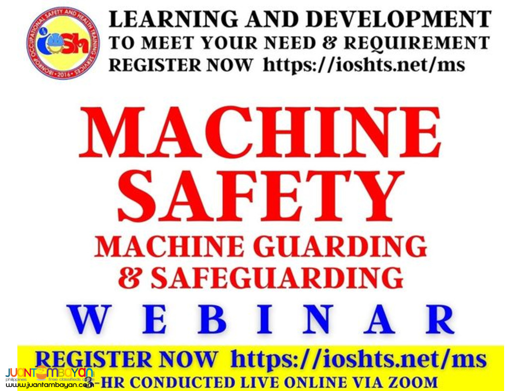 Machine Safety Webinar With Certificate. Register Now