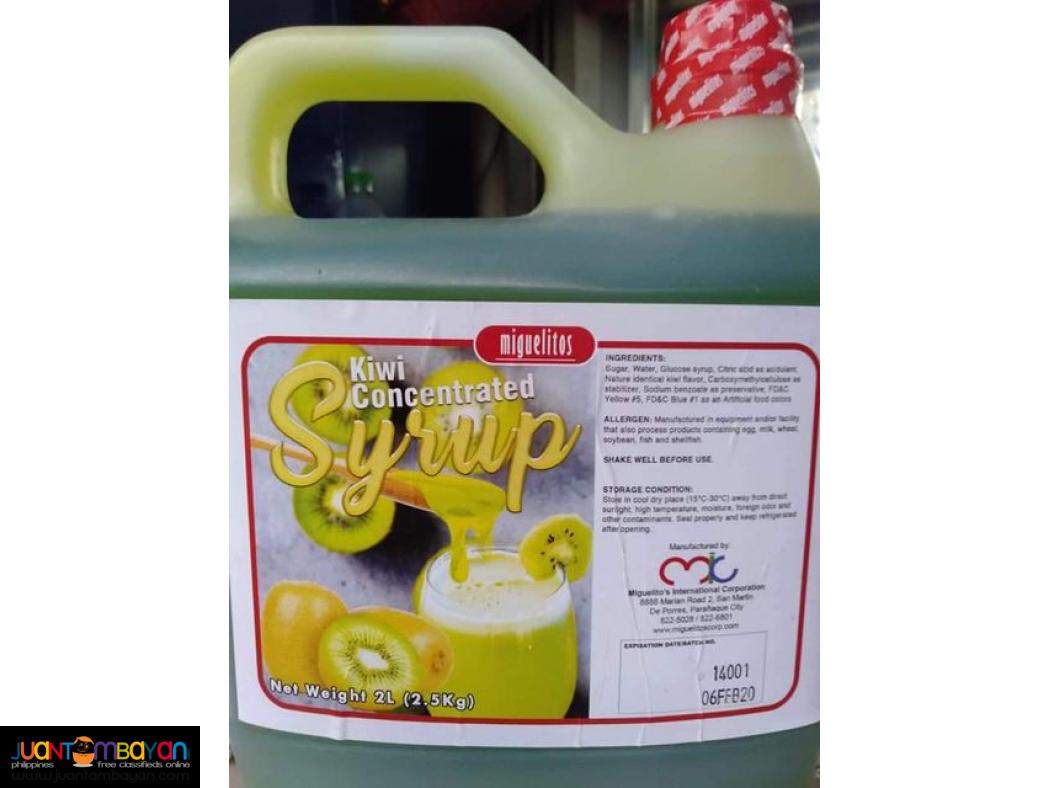 KIWI SYRUP CONCENTRATED
