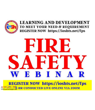 Fire Safety Webinar With Certificate Online Seminar via Zoom