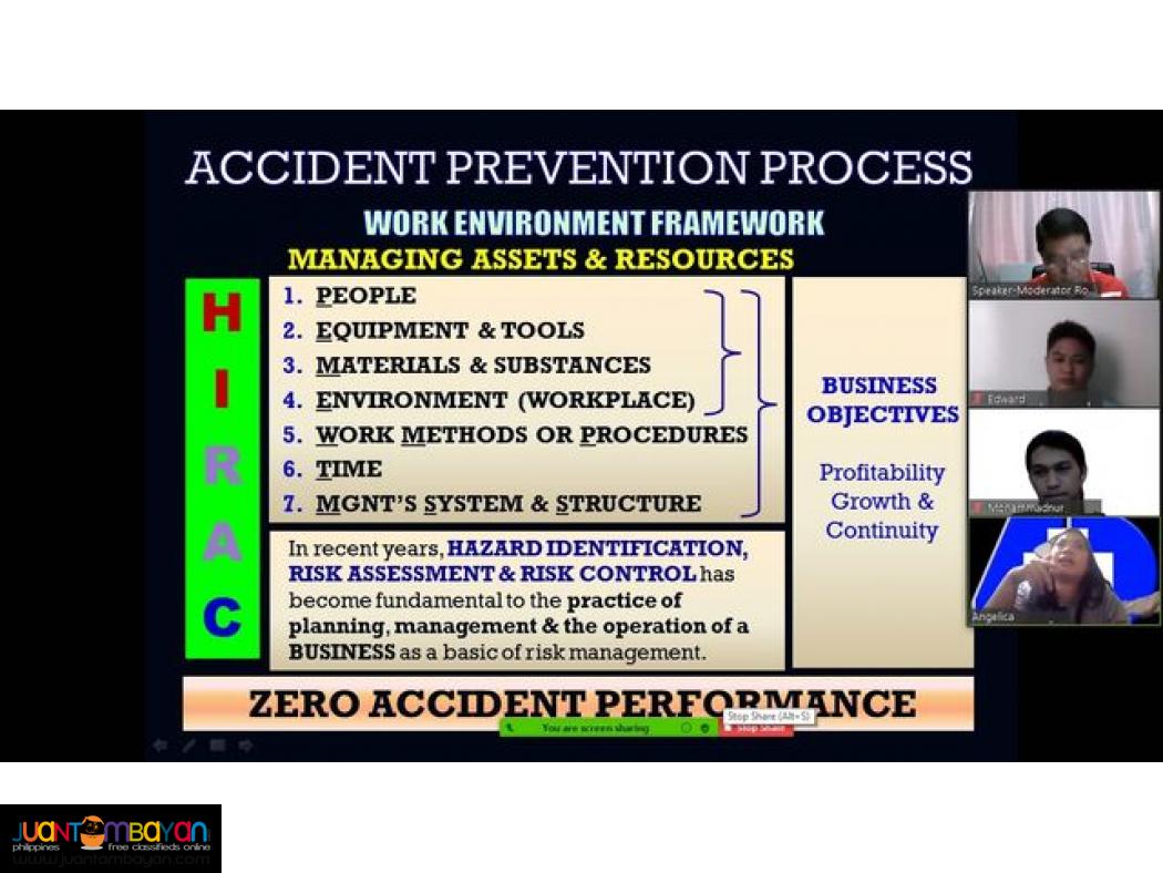 1 day DOLE Accredited Fire Safety Training