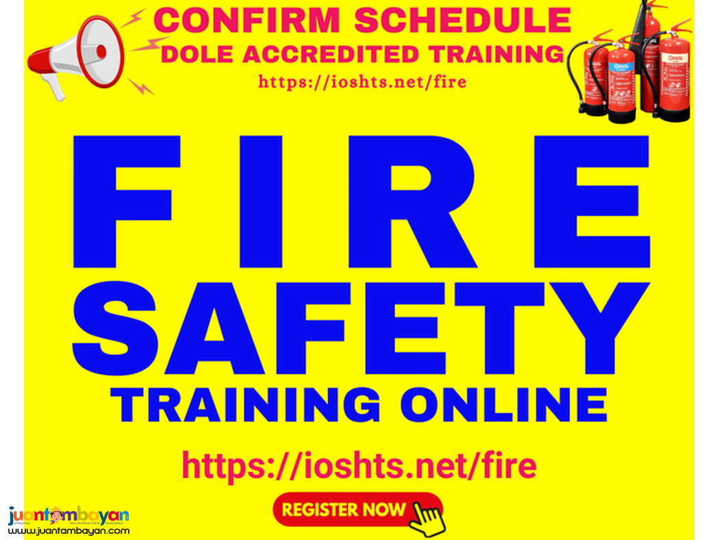 1 day DOLE Accredited Fire Safety Training