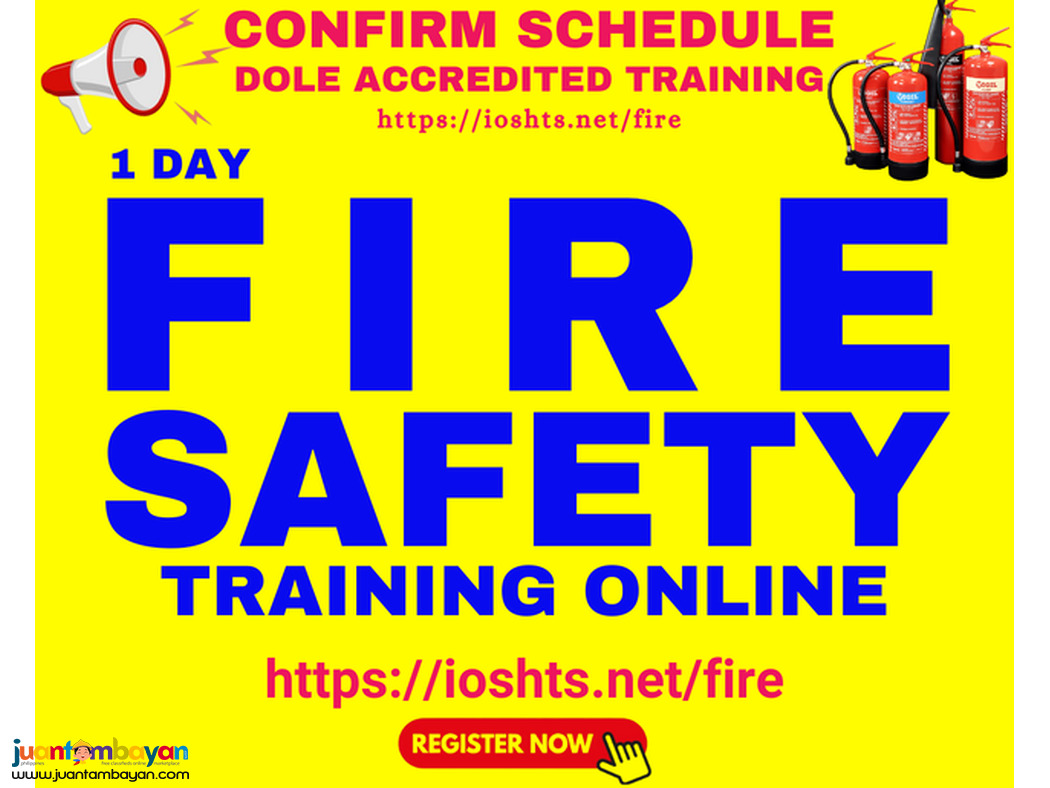 1 day DOLE Accredited Fire Safety Training