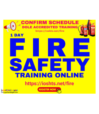 1 day DOLE Accredited Fire Safety Training