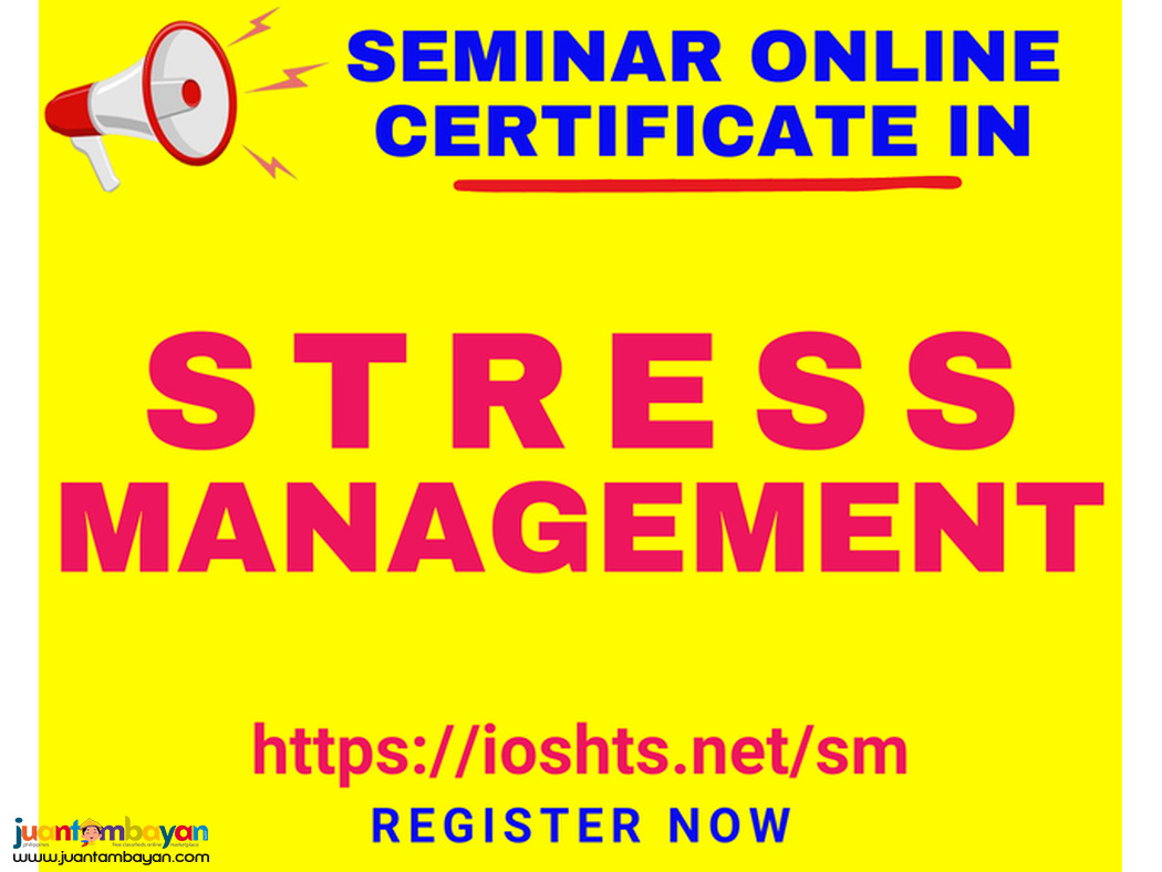 Online Seminar Stress Management Seminar with Certificate