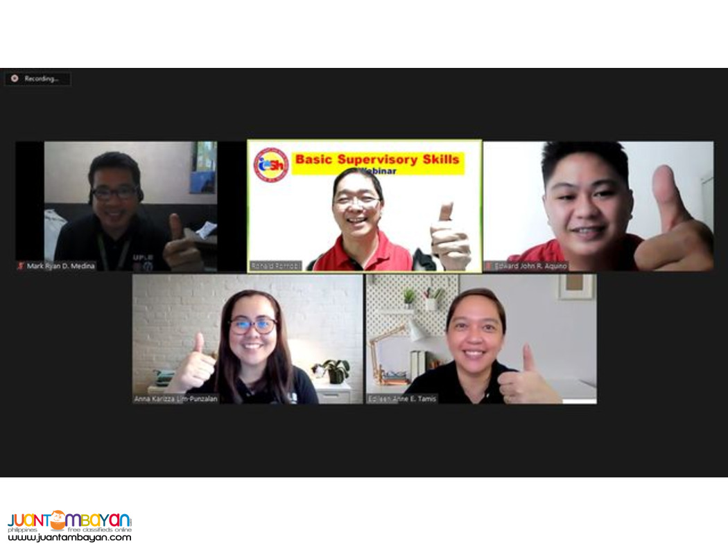 Basic Supervisory Skills Seminar Online Certifcate of Participation