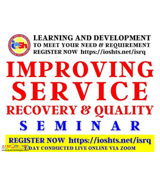 Improving Service Recovery and Quality Seminar with Certificate
