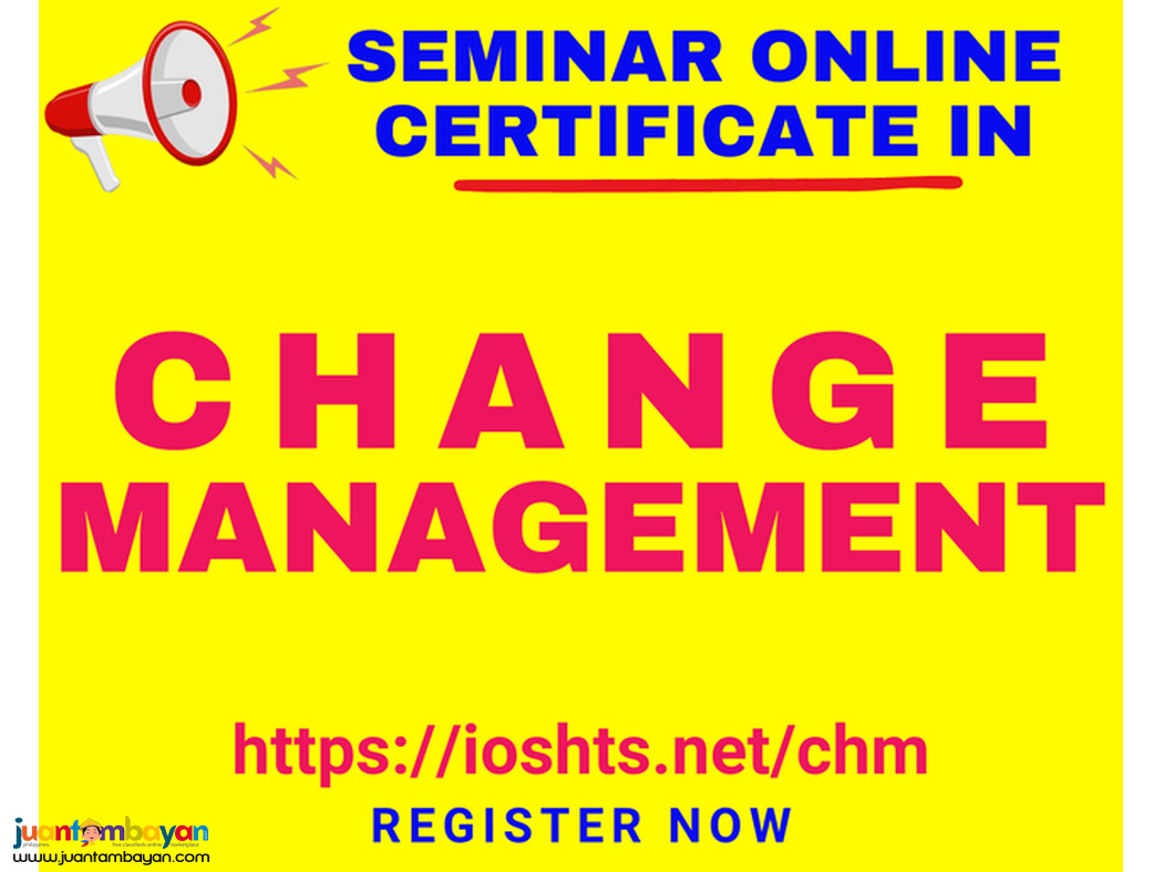 Online Change Management seminar With Certificate