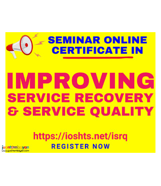 Online Improving Service Recovery and Quality Seminar with Certificate
