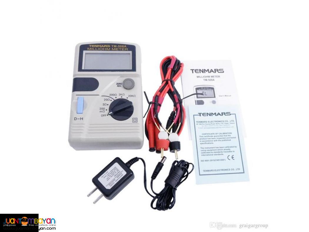Milliohm Meter, Milli Ohm Meter, Ohmeter, Tenmars TM508A