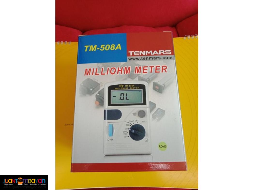 Milliohm Meter, Milli Ohm Meter, Ohmeter, Tenmars TM-508A