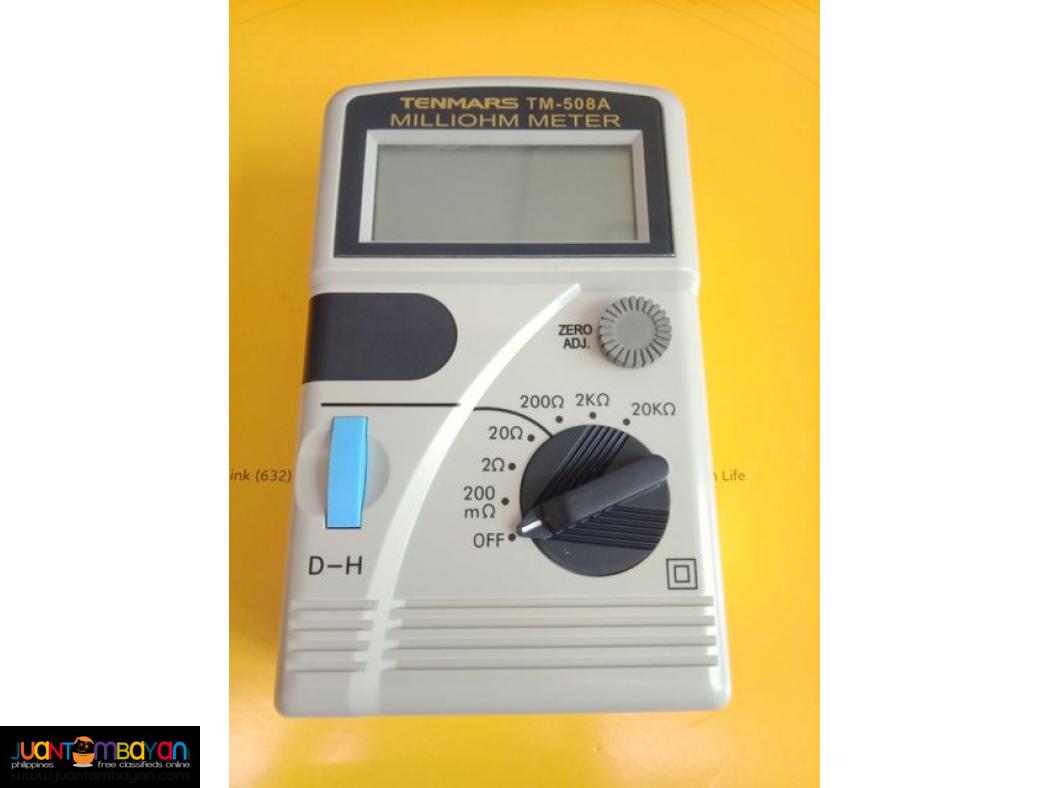 Milliohm Meter, Milli Ohm Meter, Ohmeter, Tenmars TM508A