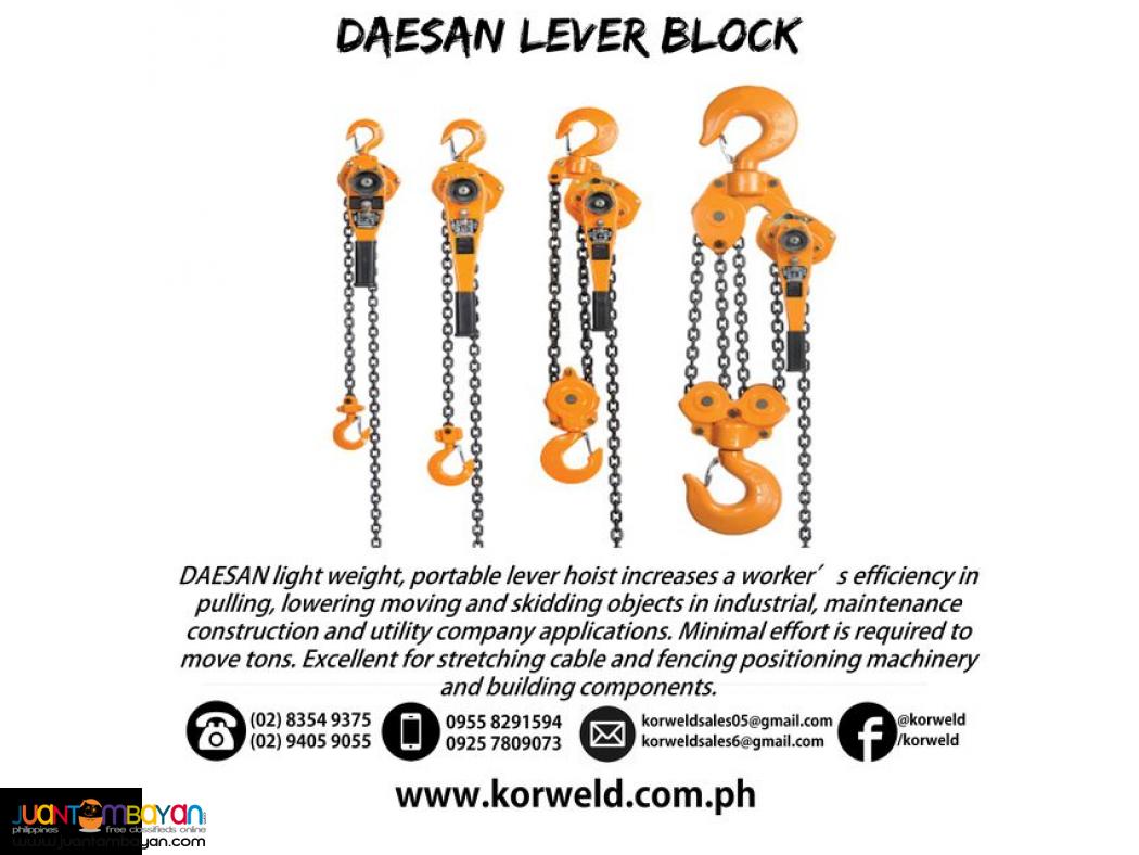 Lever Block  Ratchet Hoist (DAESAN - Made in Korea)