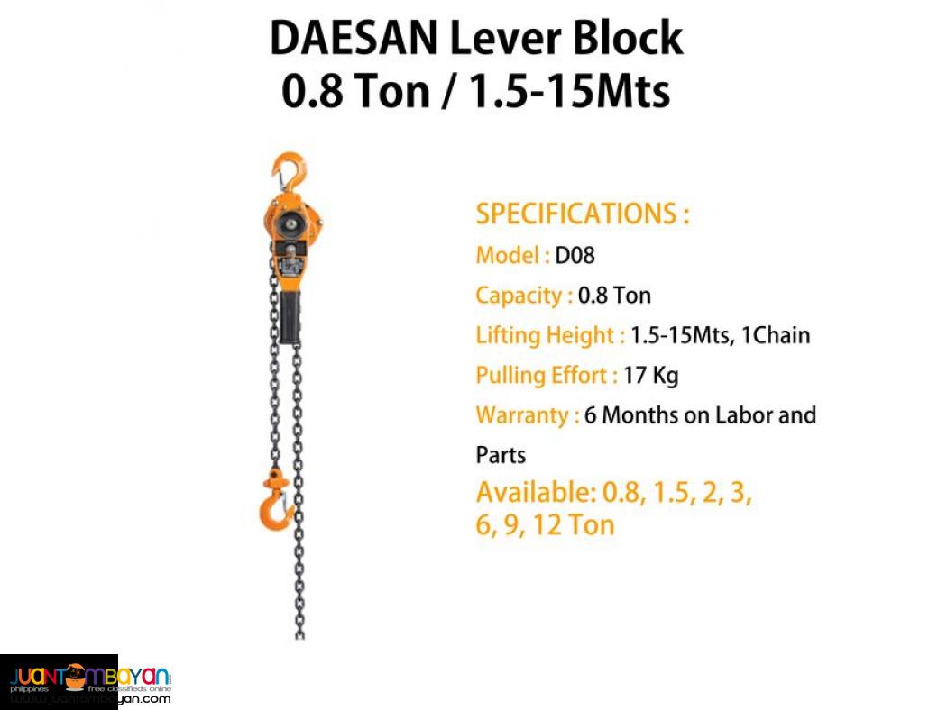 Lever Block  Ratchet Hoist (DAESAN - Made in Korea)