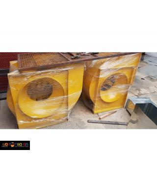 Ventilation system ducting blower exhaust